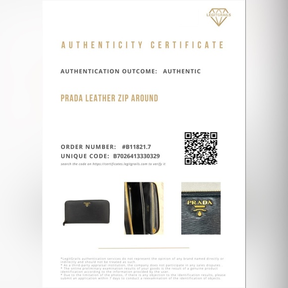 PRADA Leather Zip Around Long Wallet - Picture 8 of 14